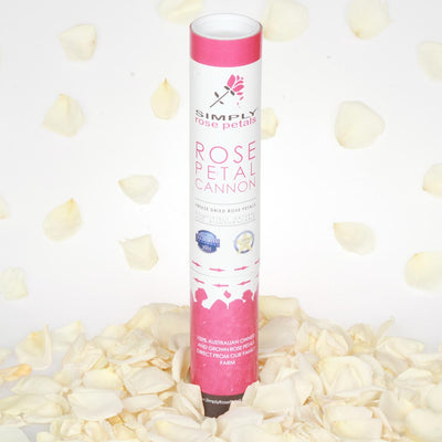 Cream Rose Petal Confetti Cannon