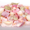 Green Freeze Dried Hydrangea Petals mixed with Pastel Dried Rose Petals