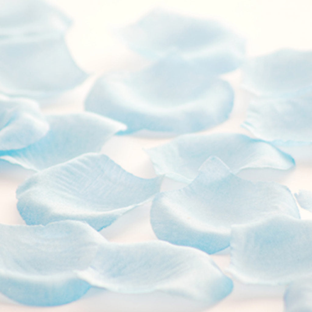 Pale Blue Fake Rose Petals