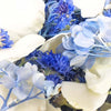 Blue Cornflower and Hydrangea Flower Petals with Antique Ivory Freeze Dried Rose Petals