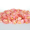 Pile of coral freeze dried rose petals