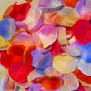 Multi-colour mixed fake rose petals