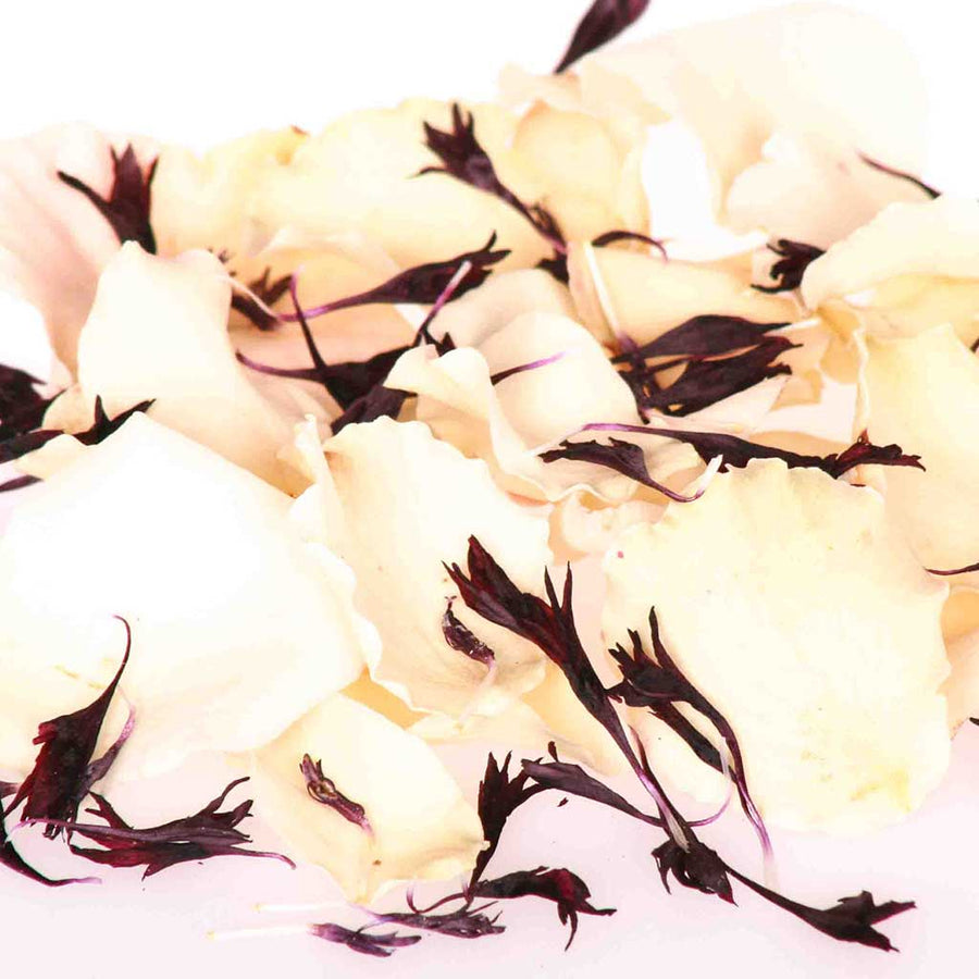 Black and White Freeze Dried Edible Flowers